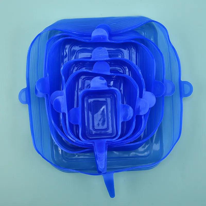 Tampas de silicone reutilizáveis