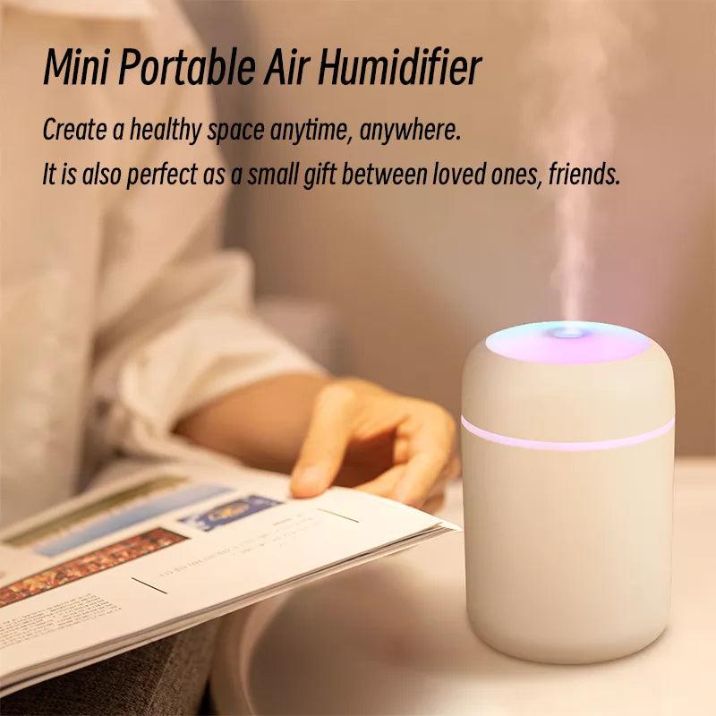 Umidificador de Ar 300ml Portátil USB